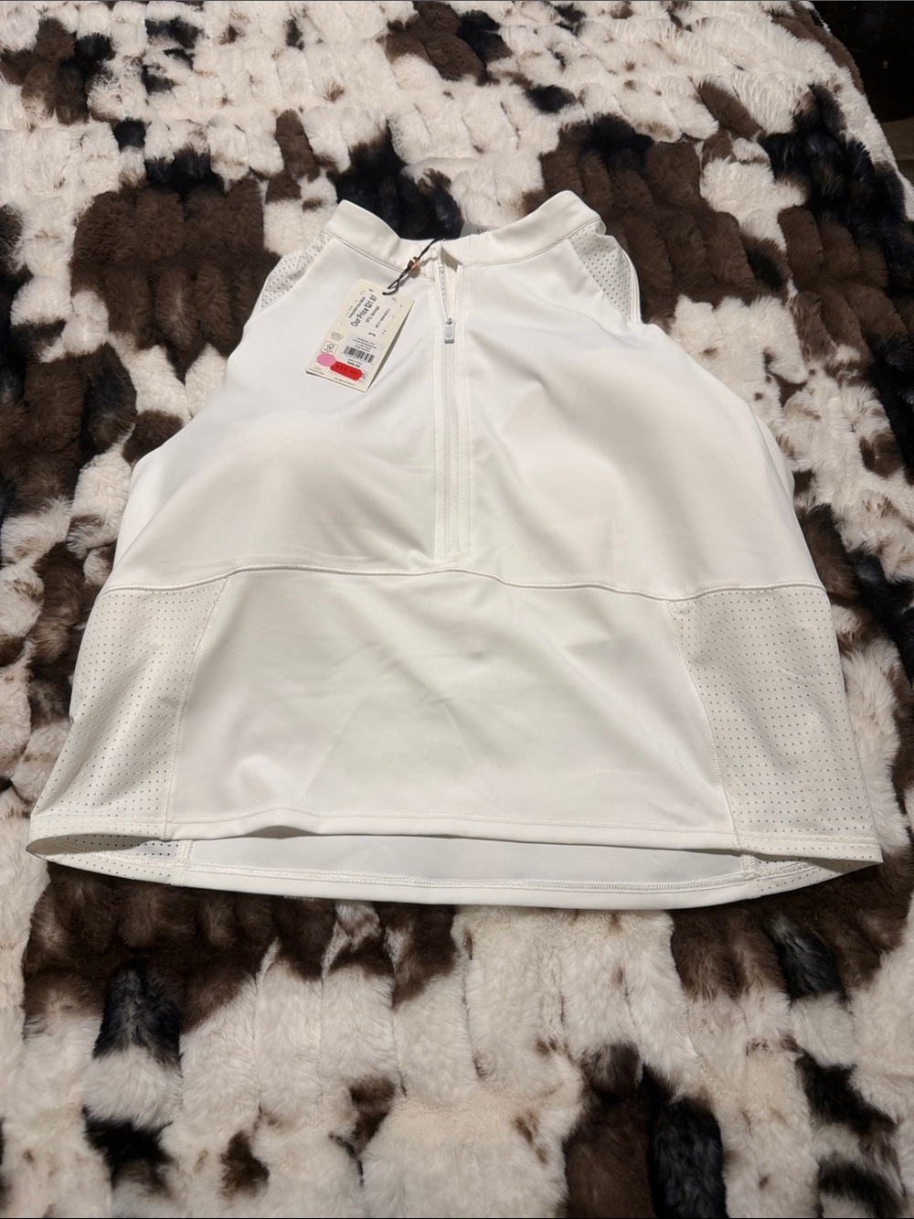 CALIA by Carrie Underwood White Athletic Skort with Front Zip